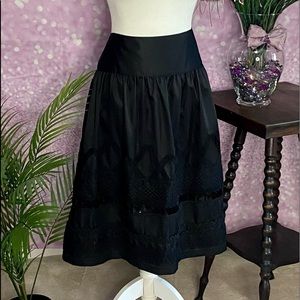 NYGARD embellished cocktail skirt, ribbons sequins